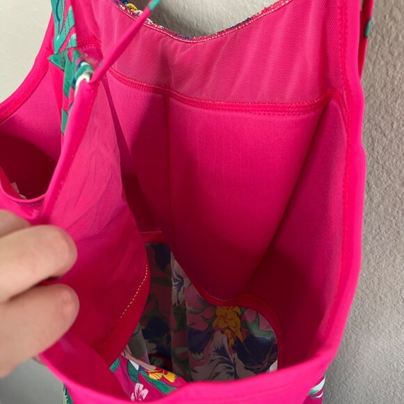 Cacique Lane Bryant Womens Floral Tankini Swimsuit Top Plus Size 20 - Picture 8 of 8